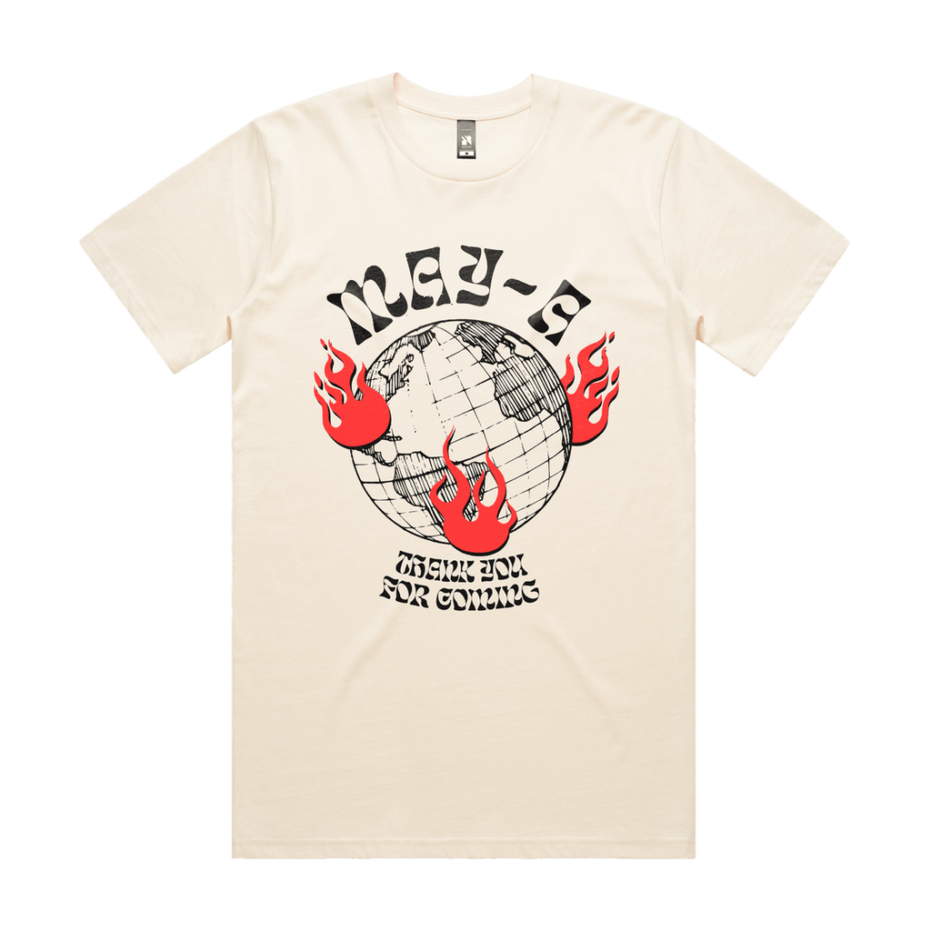MAY-A  / Globe Tee - Merch Jungle - Official MAY-A music and merch