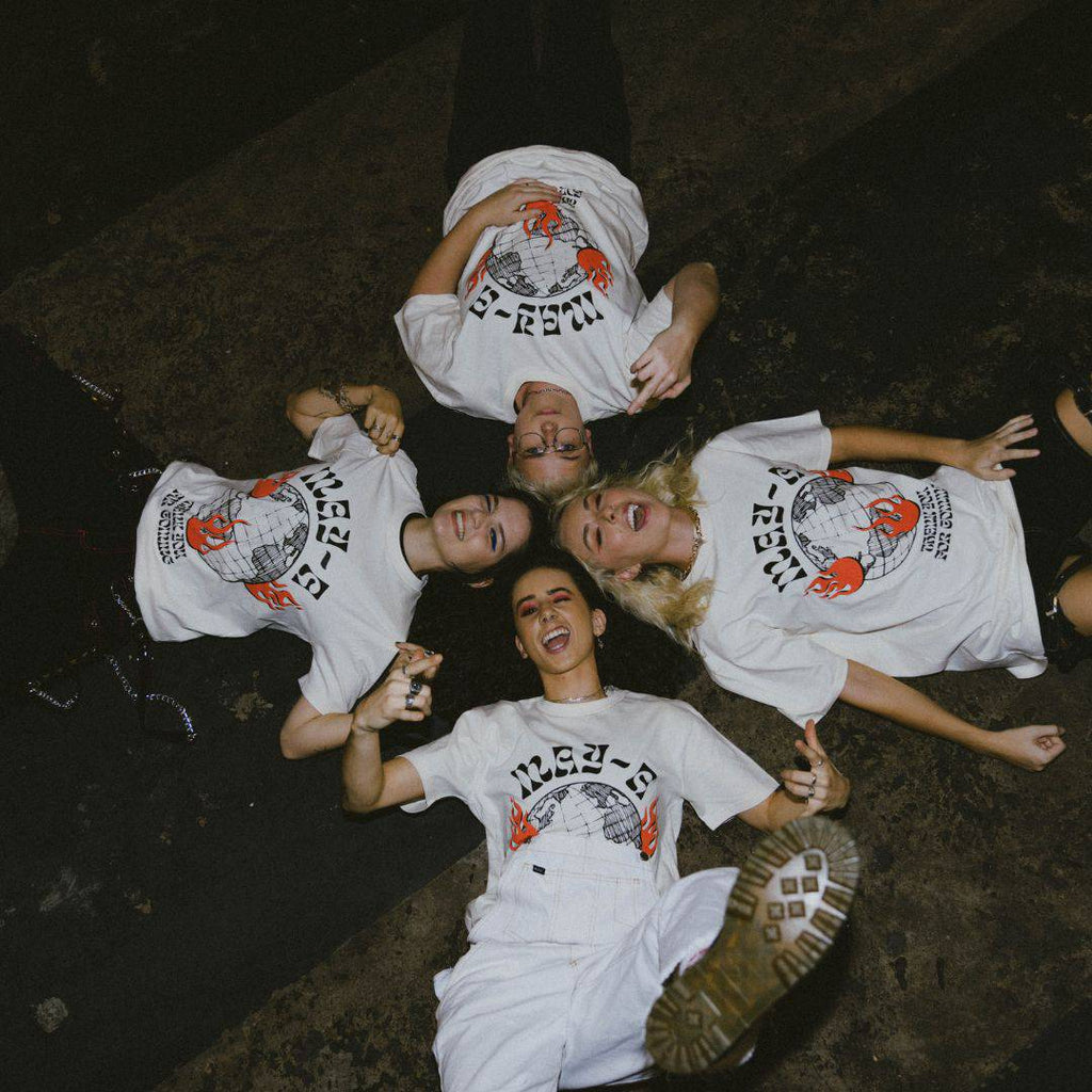 MAY-A  / Globe Tee - Merch Jungle - Official MAY-A music and merch