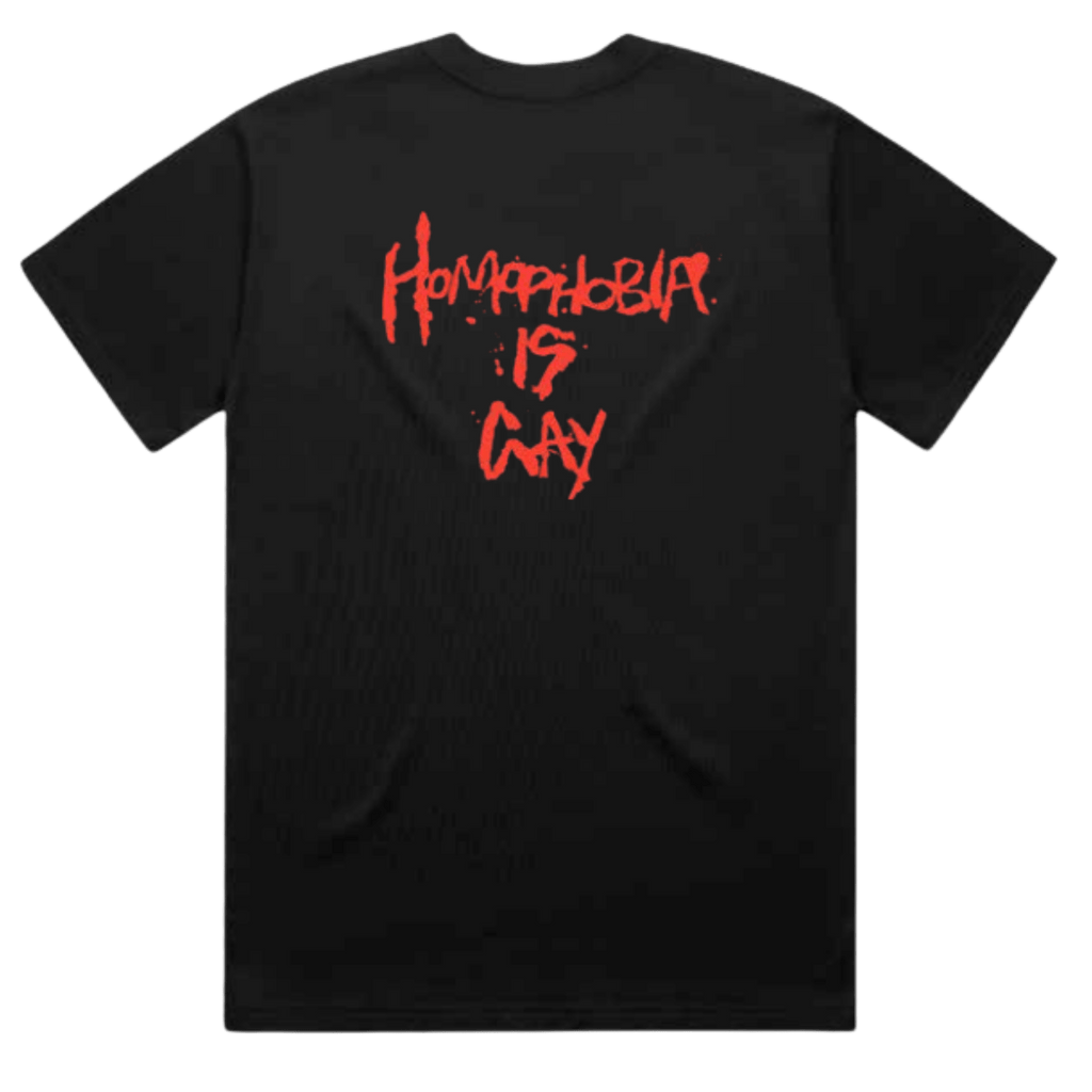 MAY-A / Homophobia Is Gay Tee - Merch Jungle - Official MAY-A music and merch